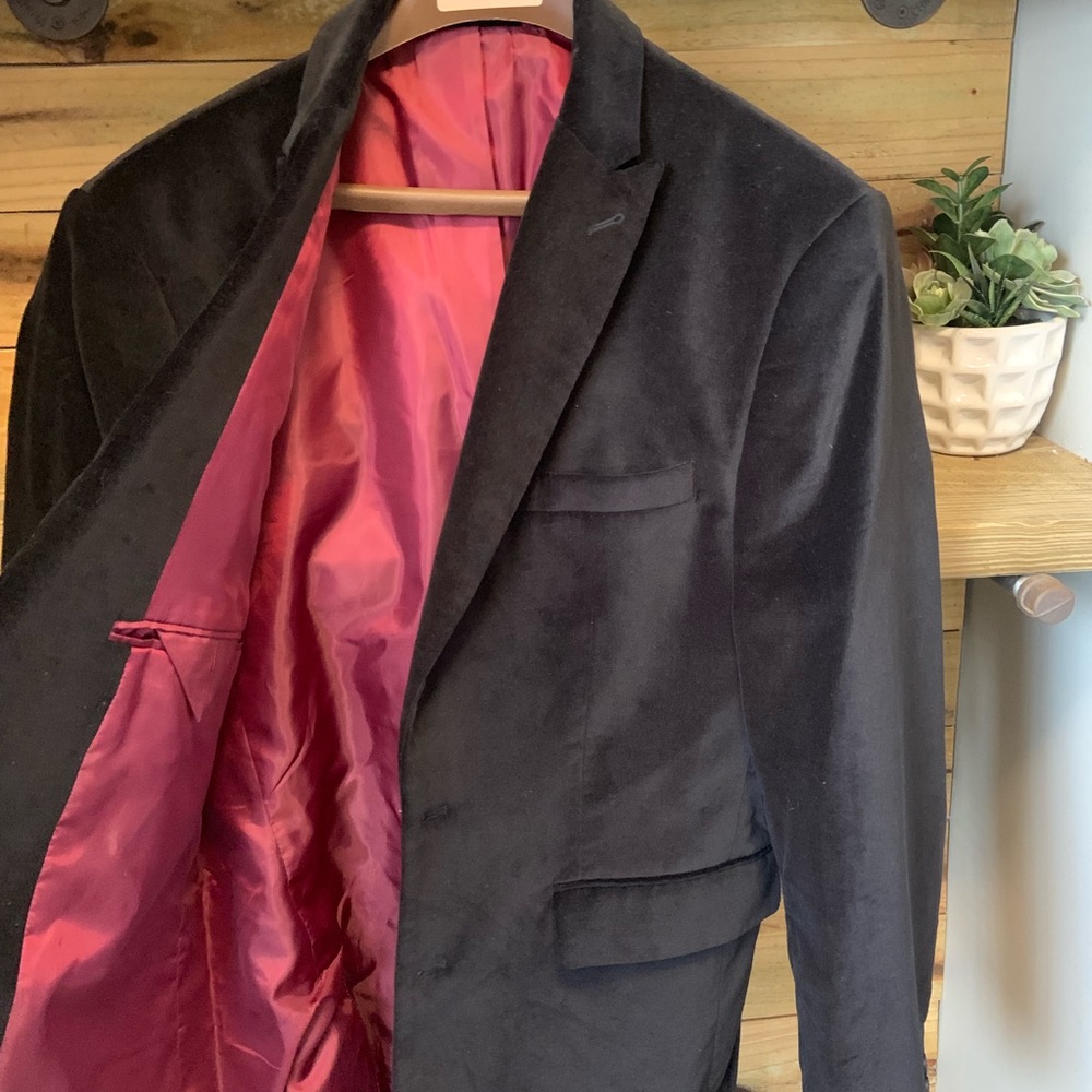 Russell Simmons Black velvet sportcoat 42R